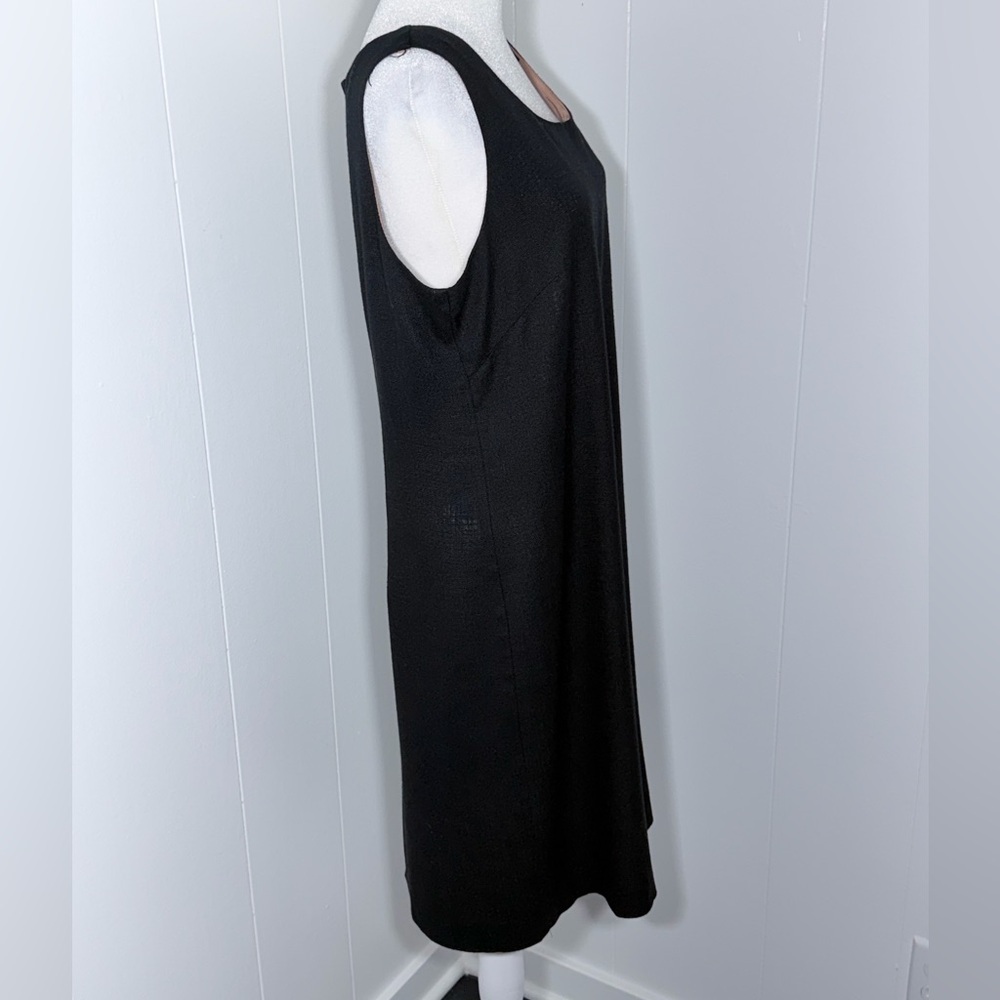 Willow Glen New York Sleeveless Black Classic Shift Dress Women’s Size 12 - Picture 4 of 10